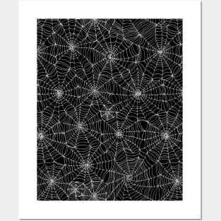 Spiderwebs pattern Posters and Art